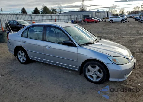2004 Honda Civic Ex из США, поврежденный, VIN 2HGES26844H521248